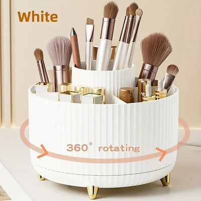 Rotating  Makeup Brushes Holder Organizer