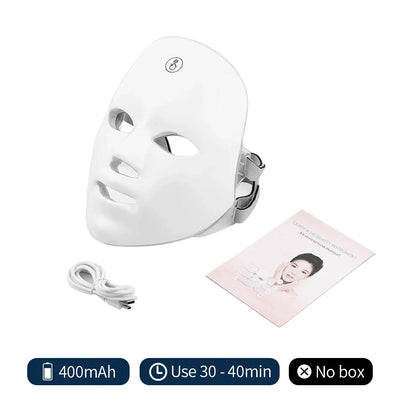 Rechargeable Facial LED Mask Colors LED