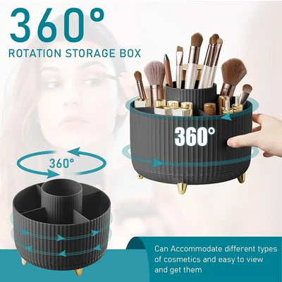 Rotating  Makeup Brushes Holder Organizer