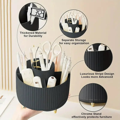 Rotating  Makeup Brushes Holder Organizer