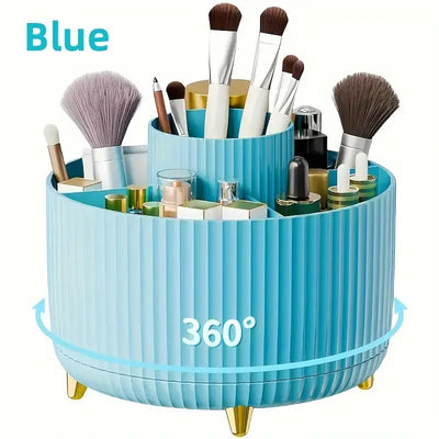 Rotating  Makeup Brushes Holder Organizer