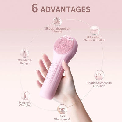 Sonic Waterproof Facial Cleansing Brush