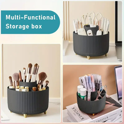 Rotating  Makeup Brushes Holder Organizer