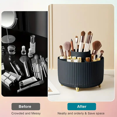 Rotating  Makeup Brushes Holder Organizer